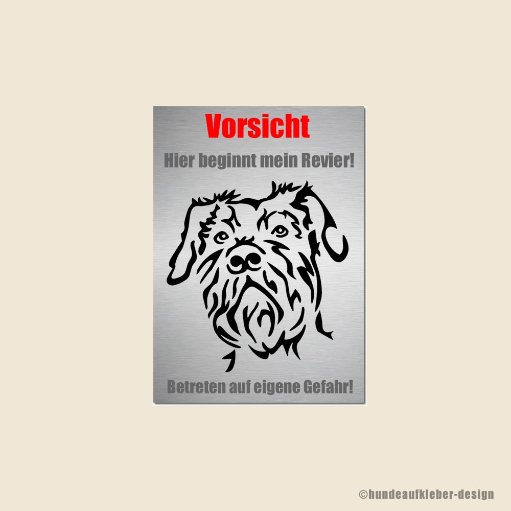 Riesenschnauzer Hunde Warnschild