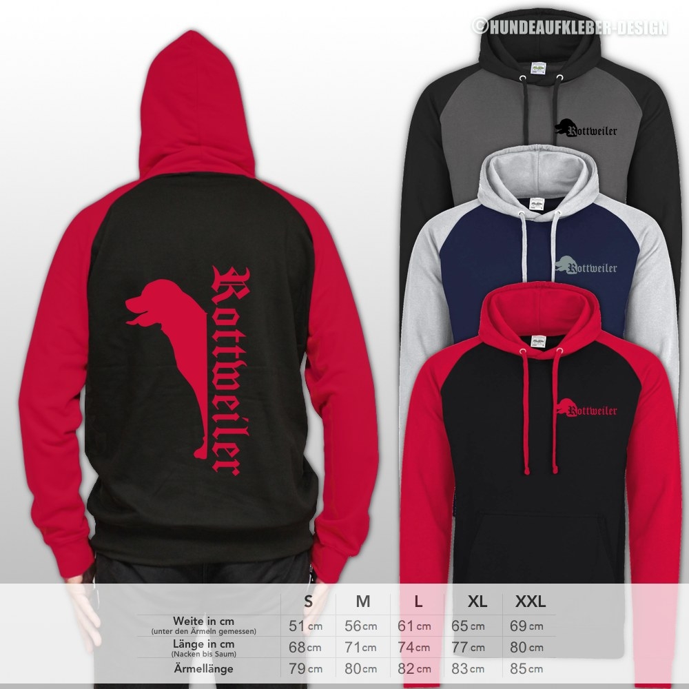 Rottweiler Pullover mit Kapuze