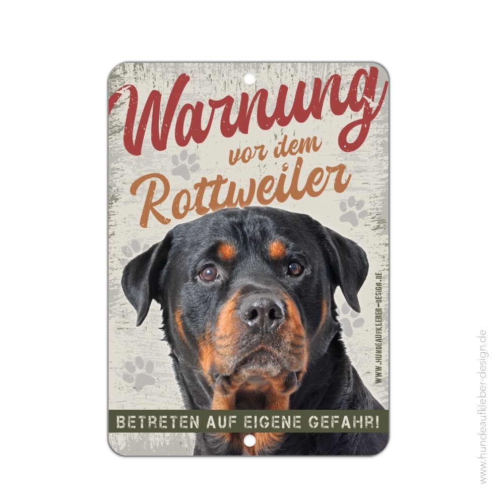 Rottweiler Schild A5
