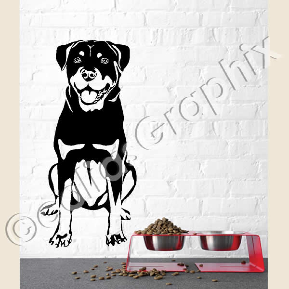 Rottweiler Wandtattoo