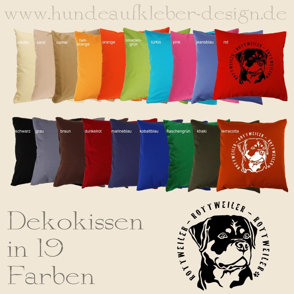 Kissen Rottweiler Fanshop