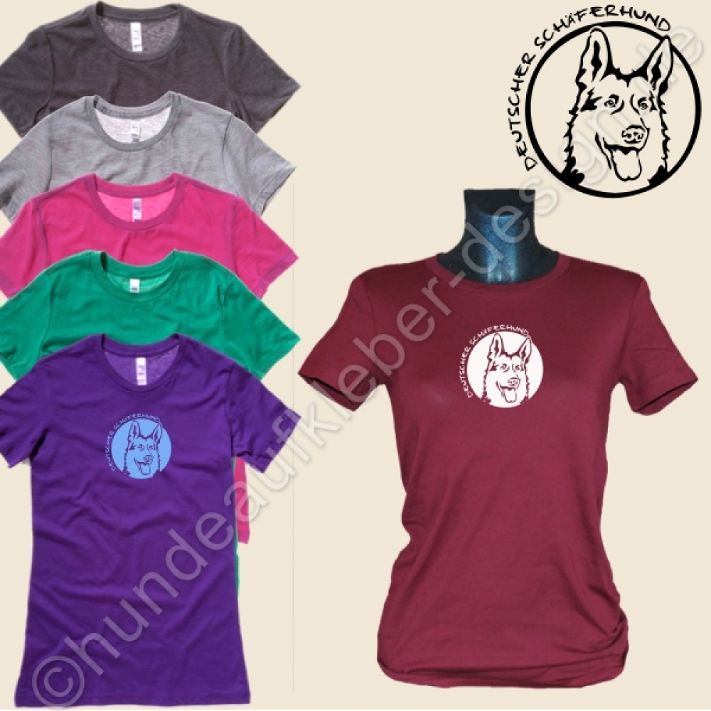 Deutscher Schäferhund T-Shirts fuer Frauen