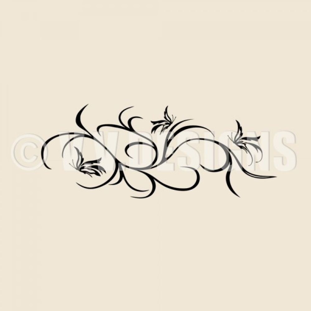 Schmetterlinge Tribal Wandtattoo Aufkleber