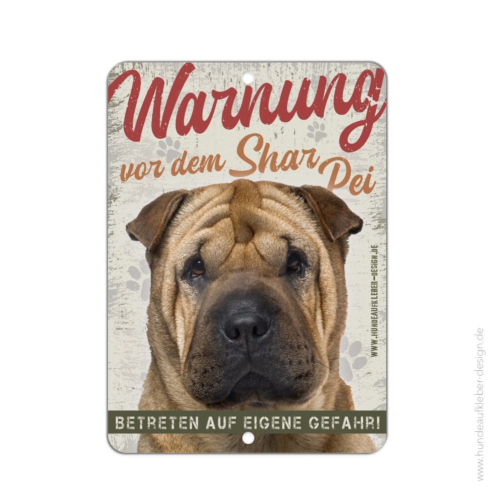 Shar Pei Schild A5