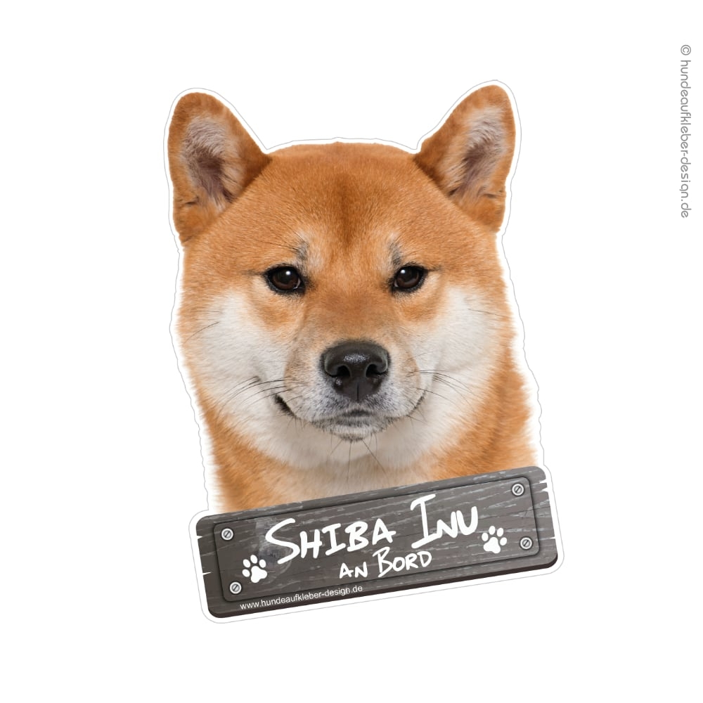 Shiba Inu an Bord Hundeaufkleber
