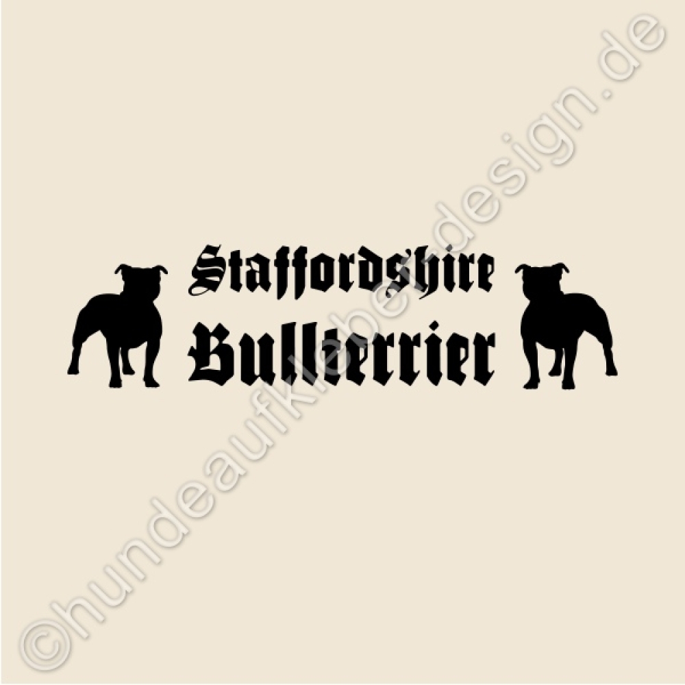 Staffordshire Bullterrier Hundeaufkleber Shop StaffBull