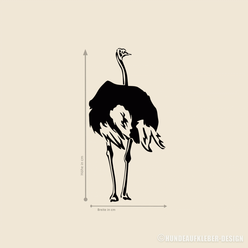 Strauß Wandtattoo Aufkleber