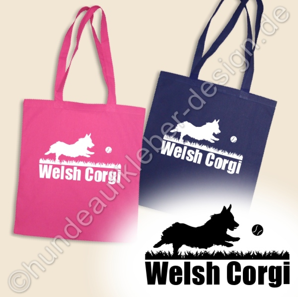 Taschen mit Welsh Corgi Hunden bedruckt