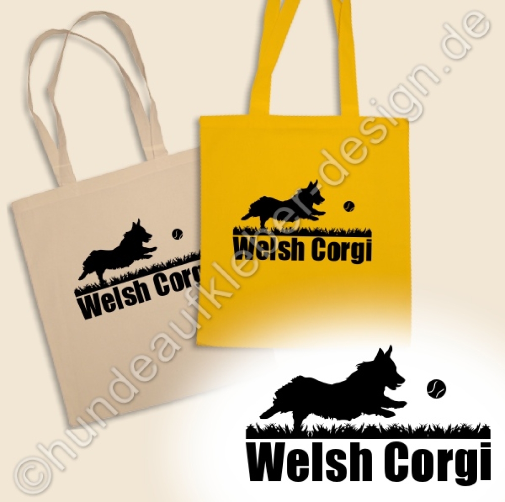 Textilien Hundemotive Welsh Corgi