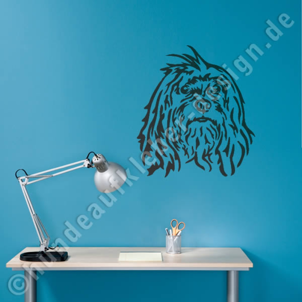 Tibet Terrier wandtattoo