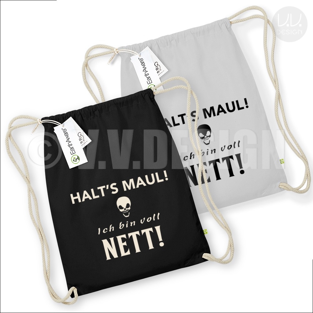 Turnbeutel Halt's Maul Sporttasche