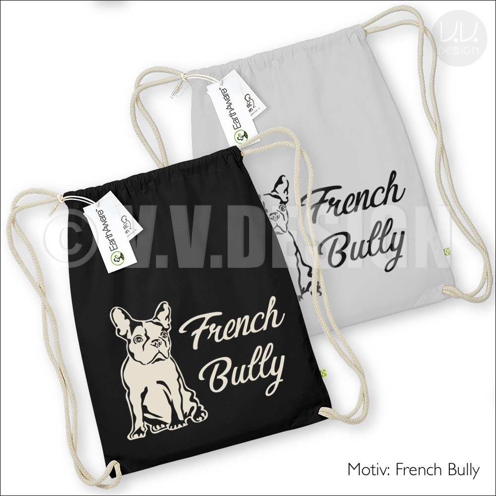 Turnbeutel Franzoesische Bulldogge Sporttasche
