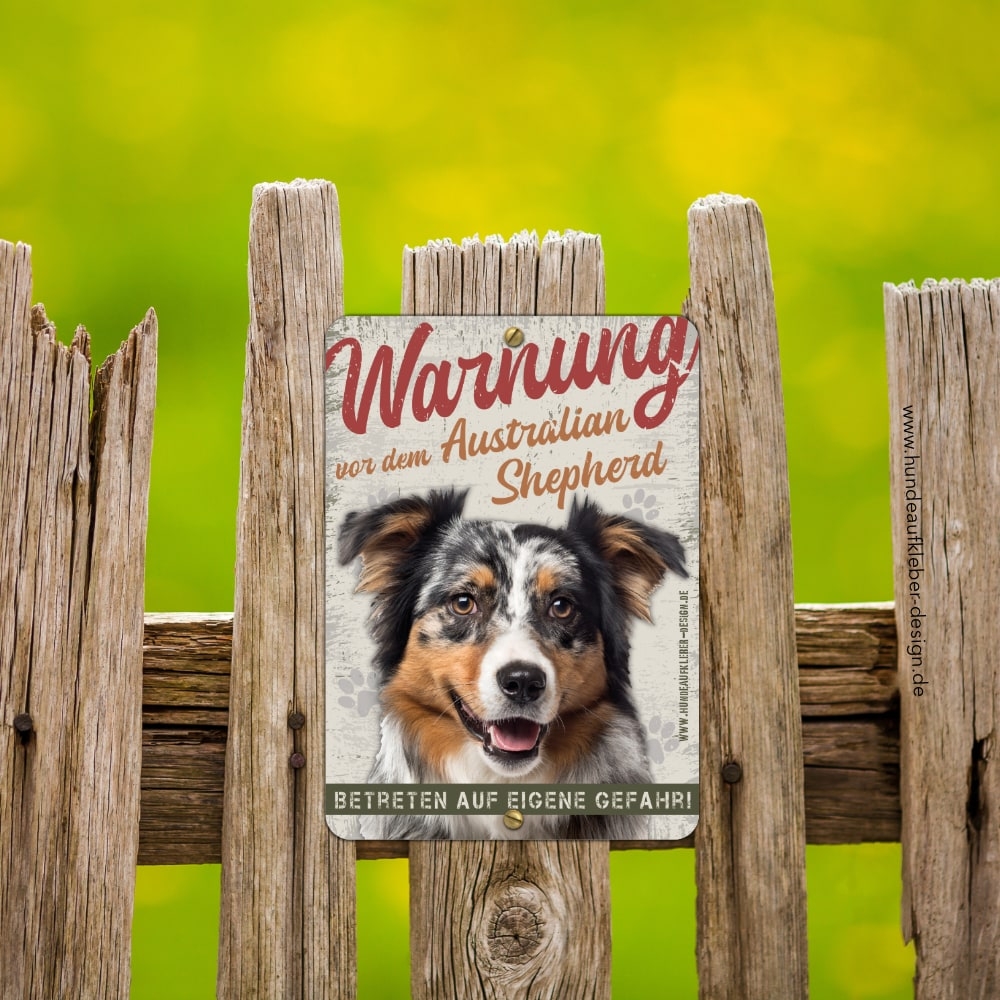 Australian Shepherd Hundeschild DIN A5