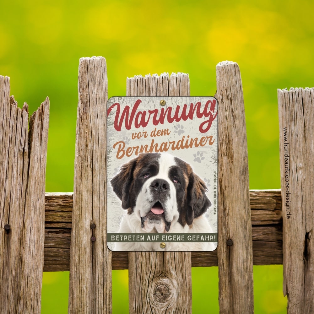 Bernhardiner Hundeschild DIN A5