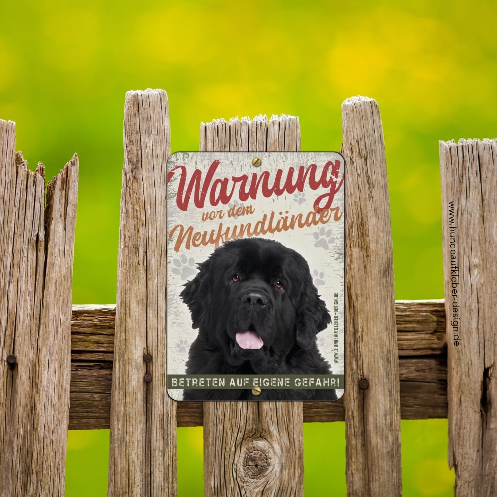 Neufundländer Hundeschild DIN A5