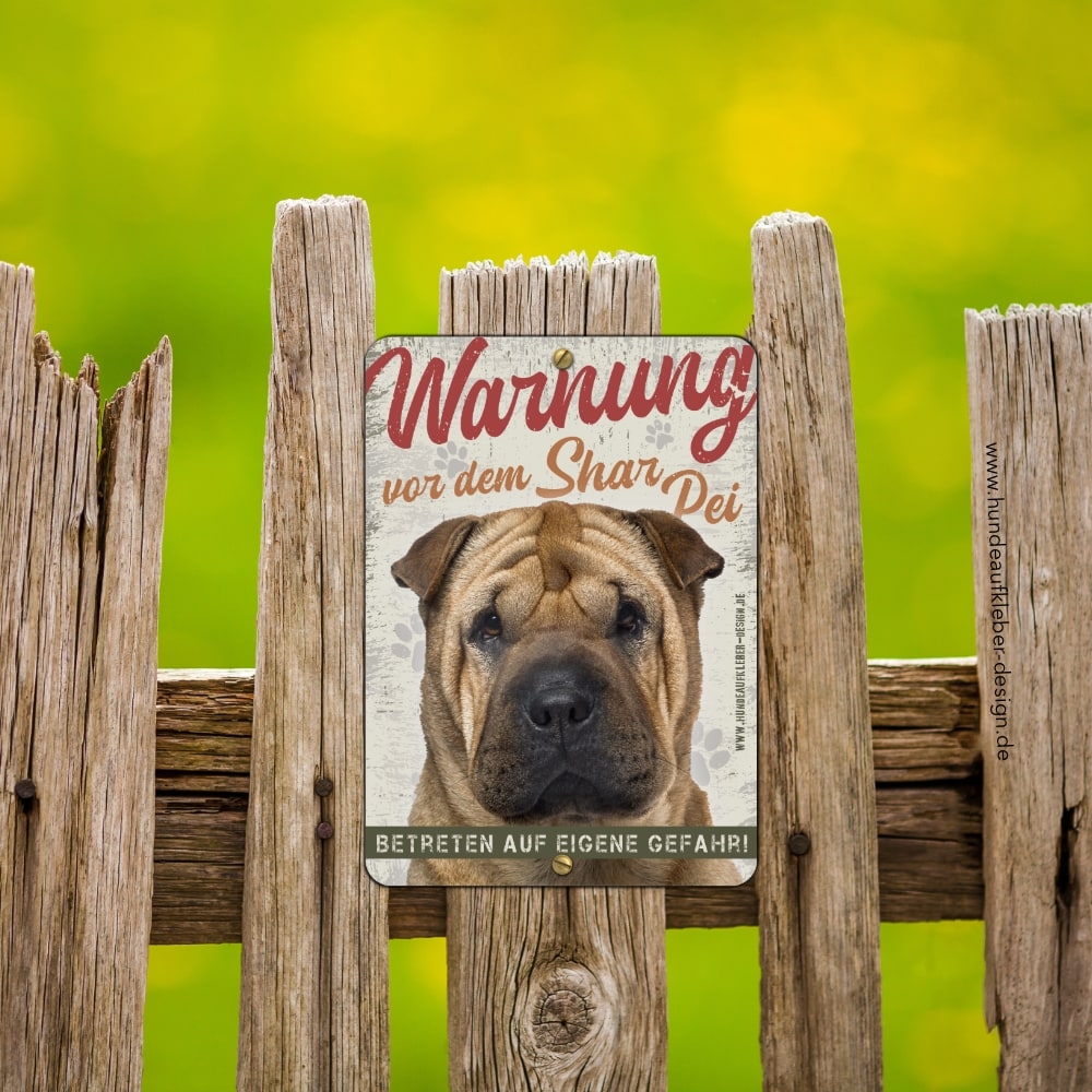 Shar Pei Hundeschild DIN A5