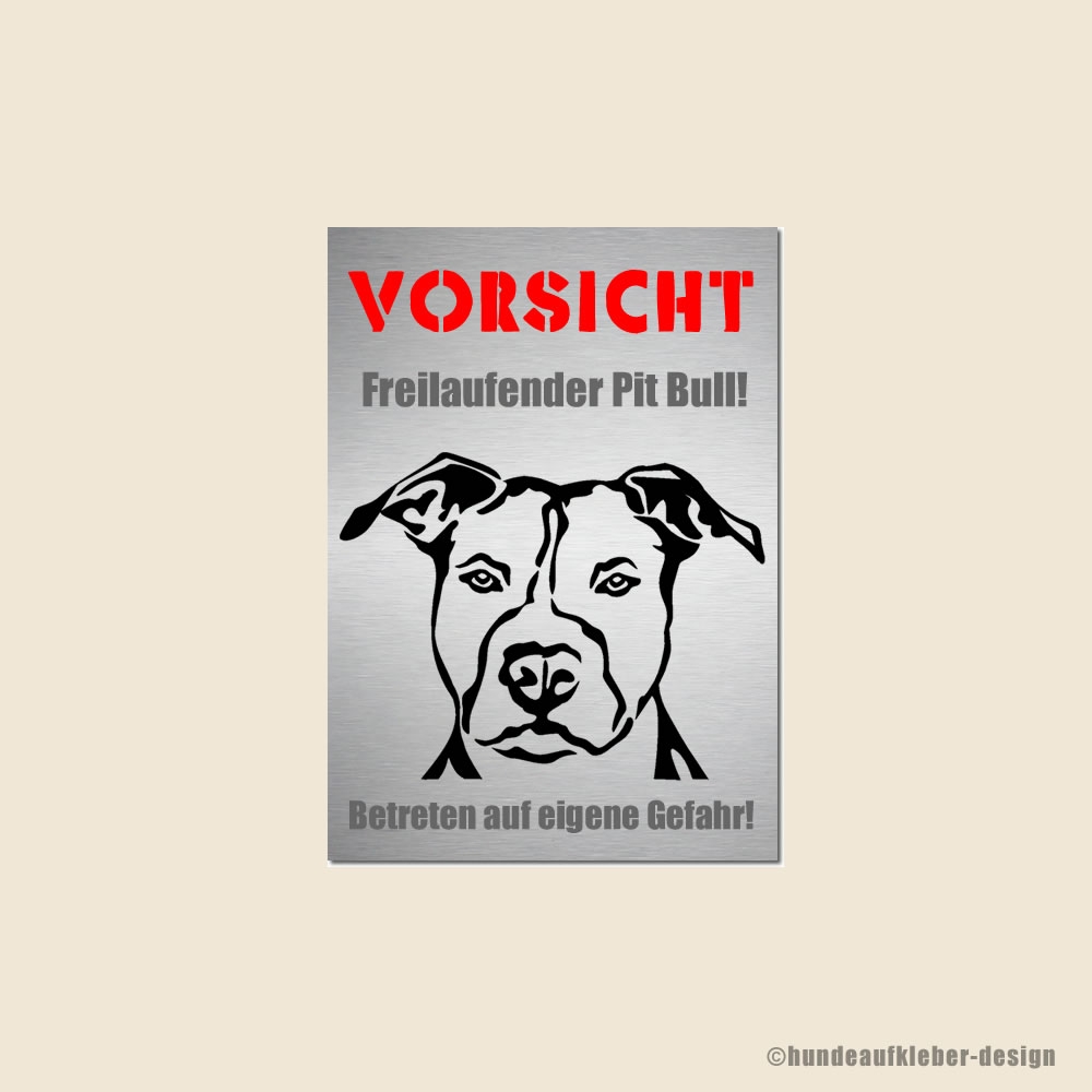 American Pit Bull Terrier Hundeschild