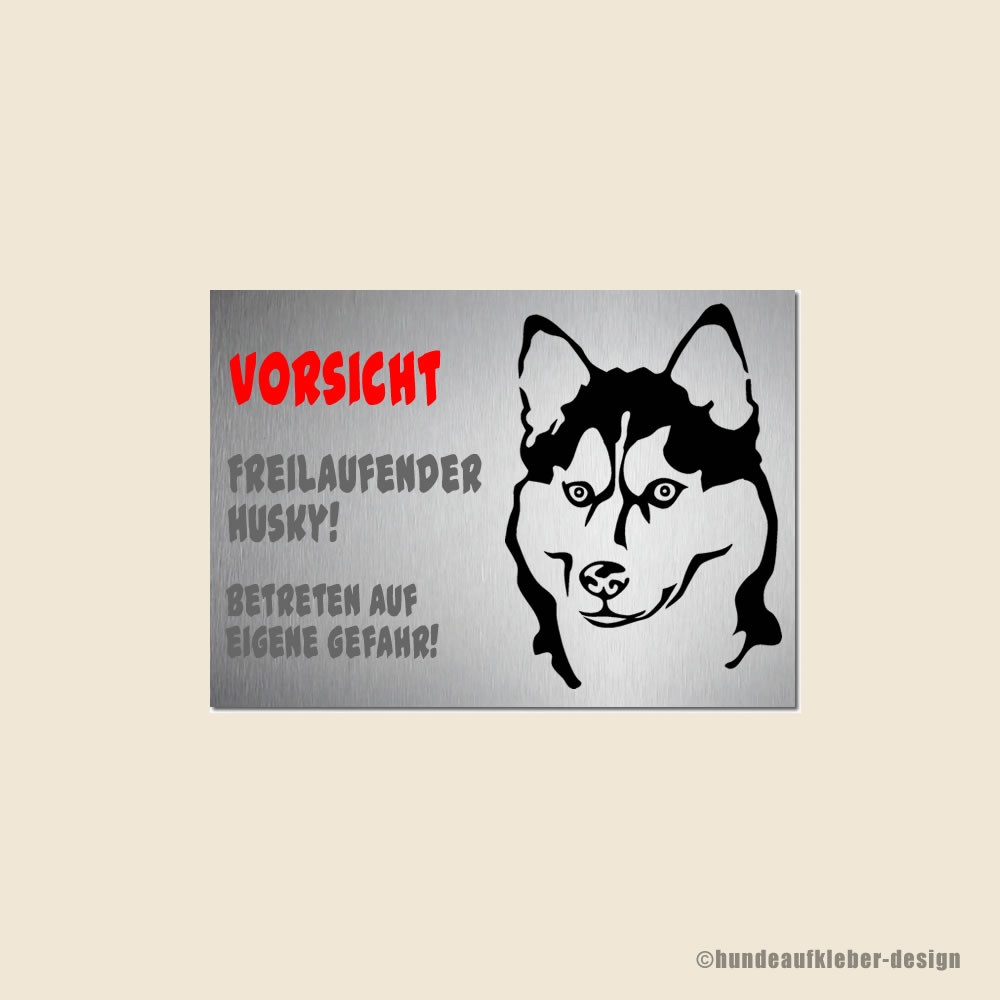 Husky Warnschilder Hunderassen