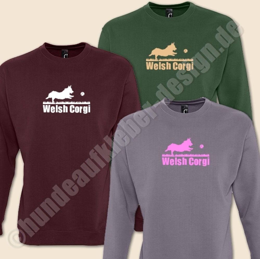 Welsh Corgi Fanartikel Pullover bedruckt