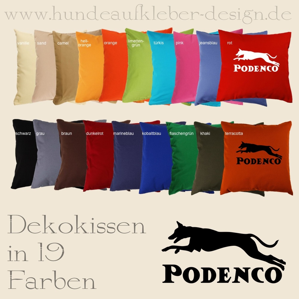 Kissen Podenco Motive