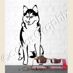 Siberian Husky Aufkleber