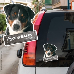 Appenzeller an Bord Autoaufkleber