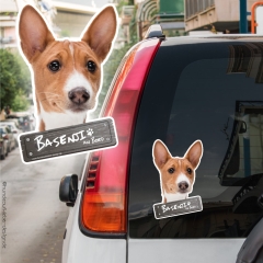 Basenji an Bord Autoaufkleber
