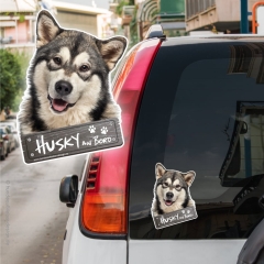Husky an Bord Autoaufkleber