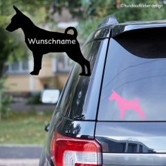 Zwergpinscher Umriss Autoaufkleber