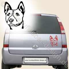 Basenji Hundekopf Aufkleber