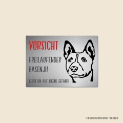 Basenji Warnschild