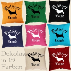 Basset Hound Dekokissen