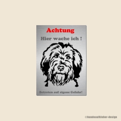 Briard Warnschild