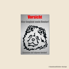 Chow Chow Warnschild