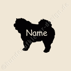 Chow Chow Aufkleber mit Wunschname