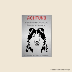 Collie Warnschild A4
