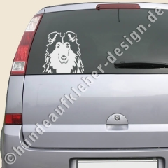 Collie Kopf Aufkleber