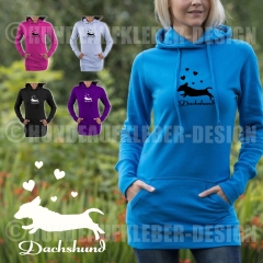 Dachshund Frauen Long Hoodie