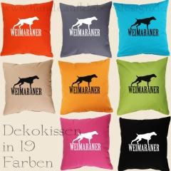 Weimaraner Dekokissen