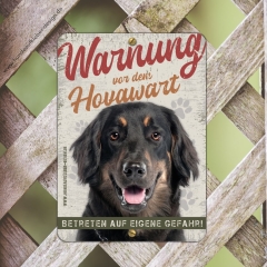Hovawart Warnschild A5