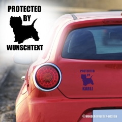 "Protected by..." Westi Autoaufkleber
