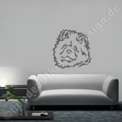 Chow Chow (langhaar) Aufkleber 80